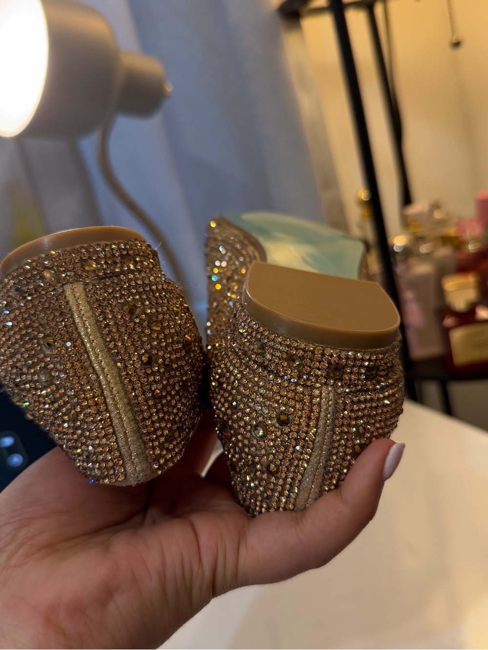 Betsey Johnson Gold Rhinestone - Picture 7 of 11